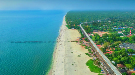 places to visit in Munnar - Alappuzha beach 